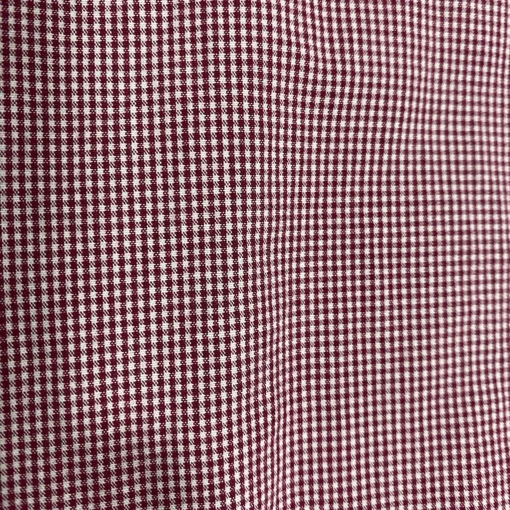 J Crew Shirt Mens XL Red White Button Down Mini Gingham Check Plaid Long Sleeve